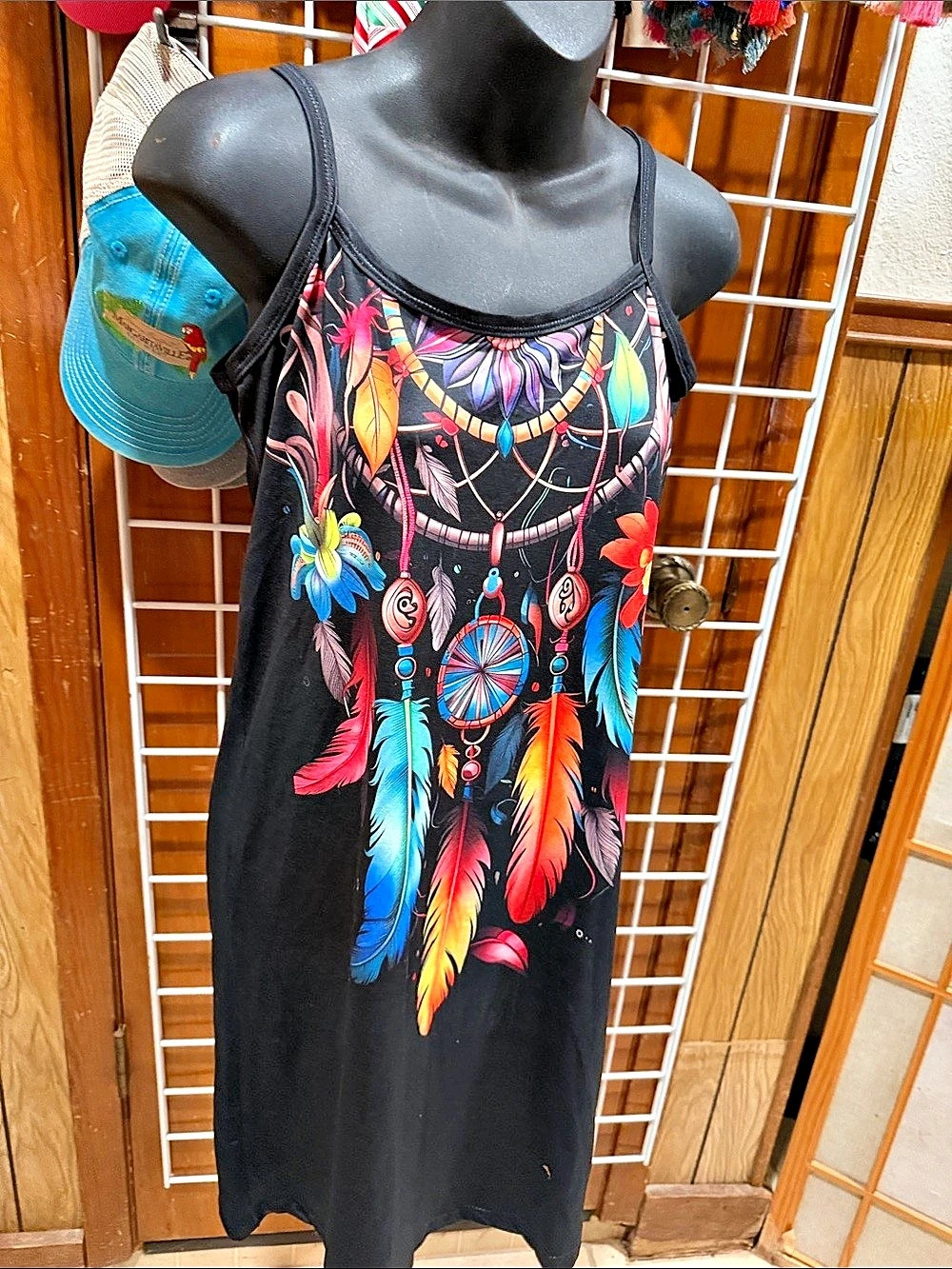Feather Print Dress